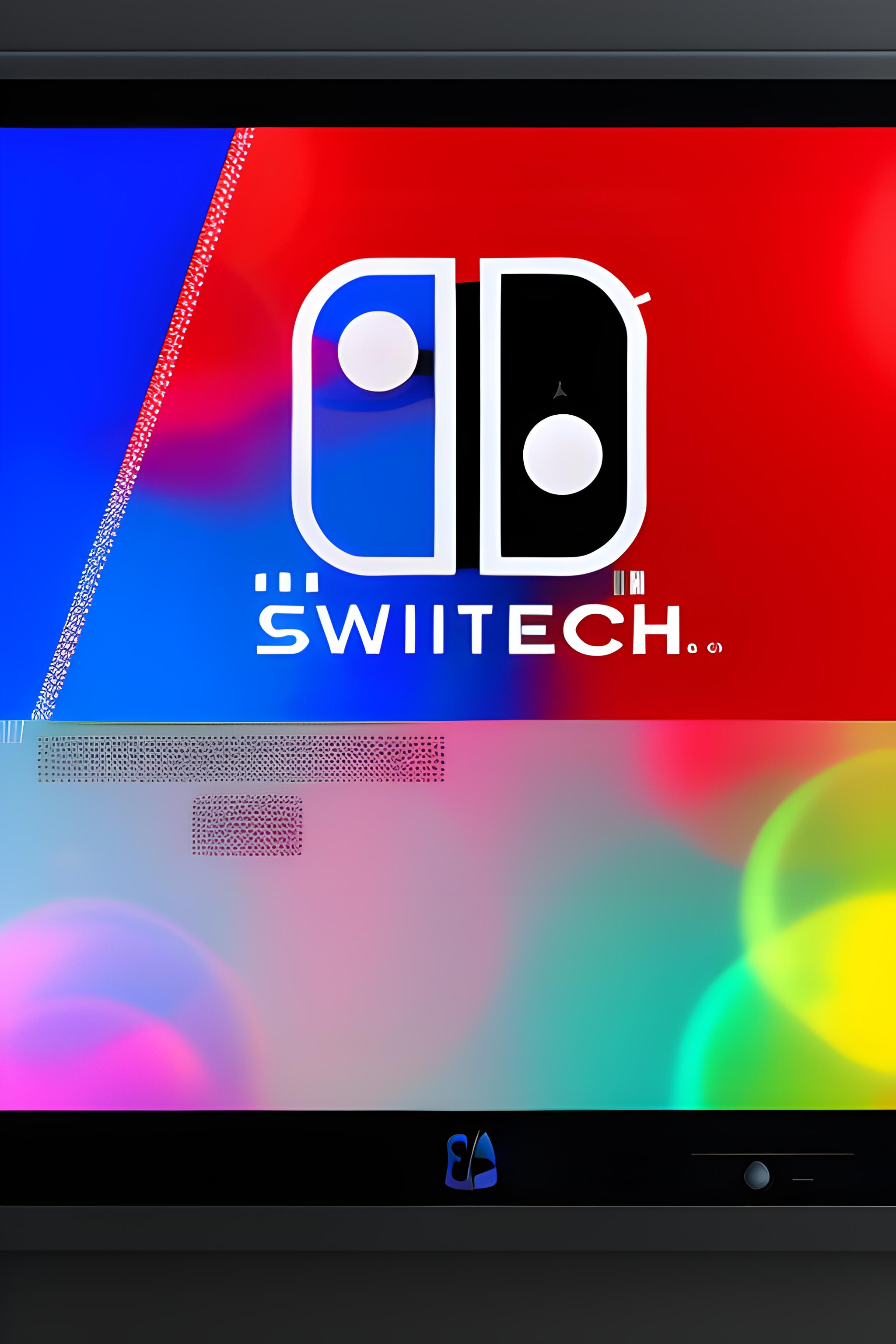 red and blue color scheme, Nintendo Switch style, split design, gaming aesthetic, vibrant colors
